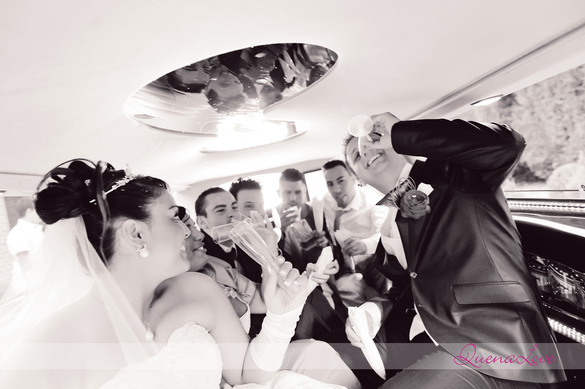 Séance de Couple au Dans la limousine - A&D - Mariage - Liege - Quenalove 2013