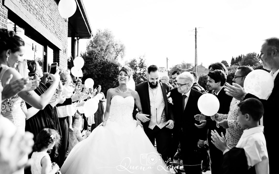 B&G - L'entrée des mariés au Vallon du Feneur - Herve - Quenalove, 2017